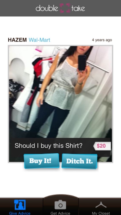 Double Take - Social shopping for fashions