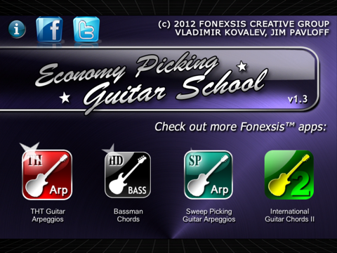 Economy Picking Guitar School FREE iPad screenshot