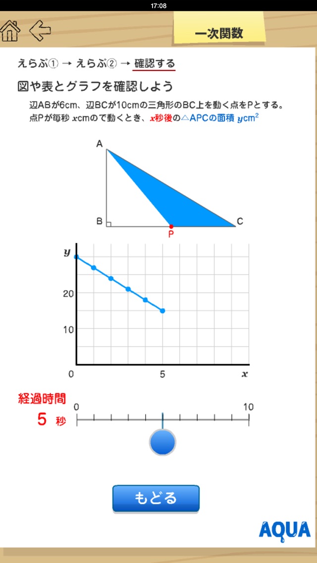 一次関数 さわってうごく数学「AQUAアクア」のおすすめ画像3