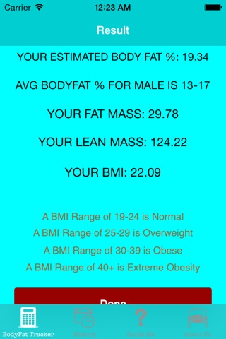 BodyFat - Tracker screenshot 4