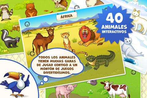 Zoo Playground - Educational games with animated animals for kids screenshot 2