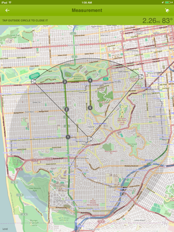 Screenshot #5 for Offline Maps - custom area caching and real-time label tracking