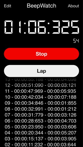 BeepWatch LITE - Beeping Circuit Training Interval Stopwatchのおすすめ画像4