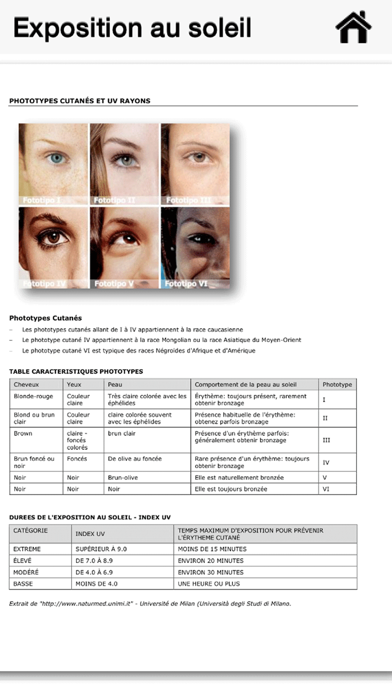 Screenshot #1 pour Protégez votre peau!