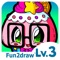 --- Draw and Color super cute & cool NEVER BEFORE SEEN Fun2draw cartoon food characters