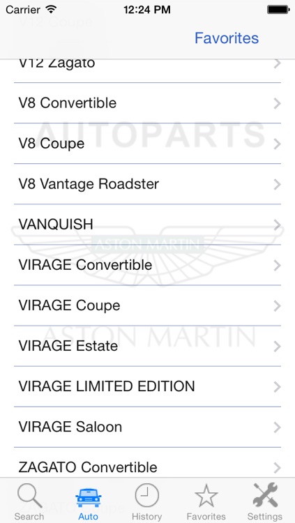 Autoparts for Aston Martin screenshot-3