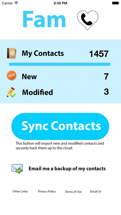 Fam - Backup Your Contacts