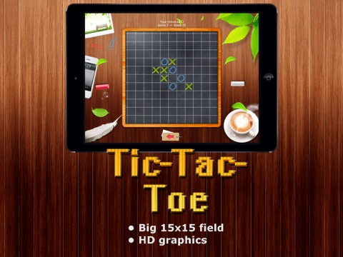 Screenshot #4 for Tic Tac Toe HD - Big - Put five in a row to win
