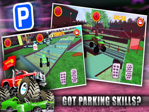 Monster Truck Jam - Expert Car Parking School Real Life Driver Sim Park In Bay Racing Games iPad screenshot