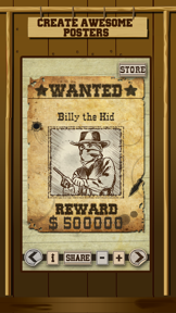 Wild West Wanted Poster Maker - Make Your Own Wild West Outlaw Photo Mug Shots screenshot