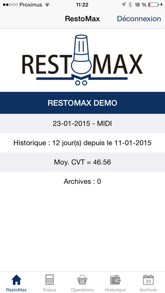 Screenshot #1 pour RESTOMAX