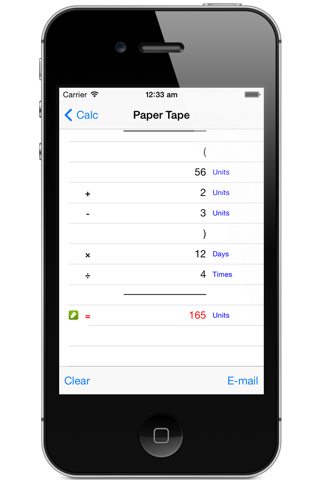 Calculator HD% Free - Basic Calculater App Pro with Formula Display & Notable Paper Tape for the iPad,iPhone and iPod screenshot 4