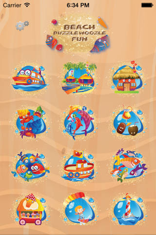 Preschool Kids Beach Fun Puzzle Woozzle screenshot 2
