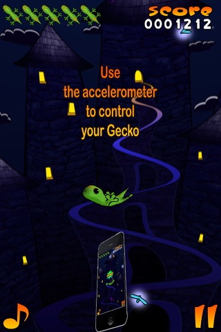 Acrobat Gecko Halloween Free screenshot 2