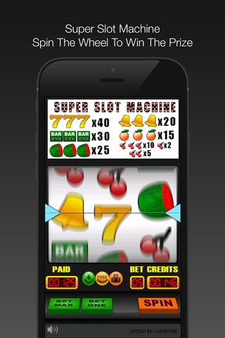 Super Slot Machine - Spin The Wheel To Win The Prize screenshot 3