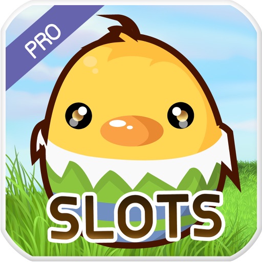 Happy Bunny with Cute Easter Eggs SLOTS PRO iOS App