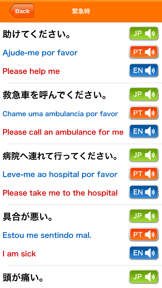 Medi Pass Aplicativo de dicionário de tradução médica for iPhone