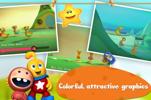 5 Little Ducks: Children's Nursery Rhyme HD screenshot 4