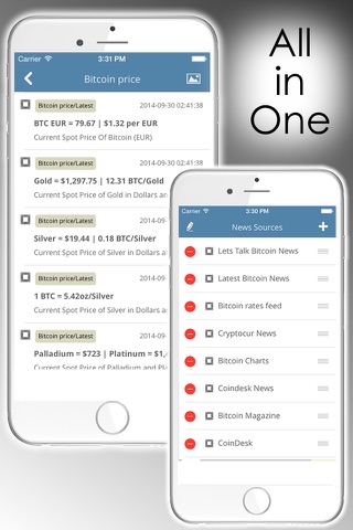 Bitcoin News App & rss reader screenshot 2