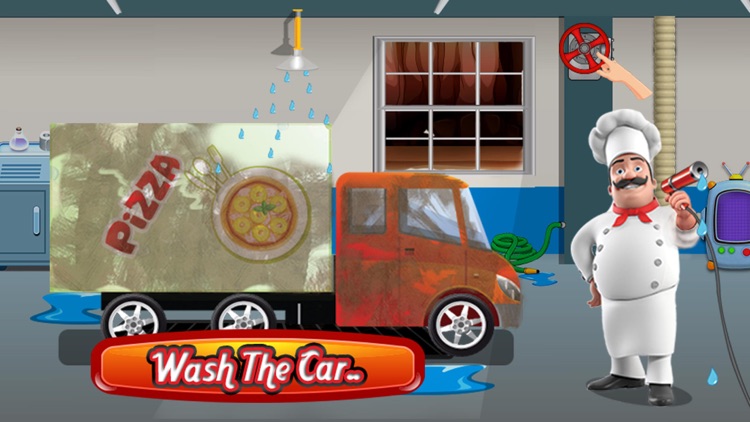 Pizza Truck Wash - Dirty, messy and dusty car washing and crazy clean up adventure game screenshot-4
