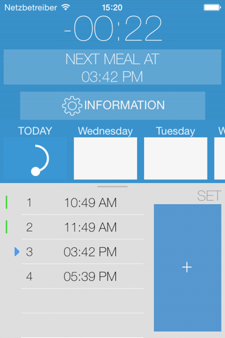 Kurt's mealtimer screenshot 2