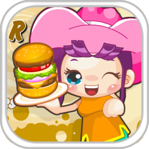 Cute Girls Cooking Burgers Icon