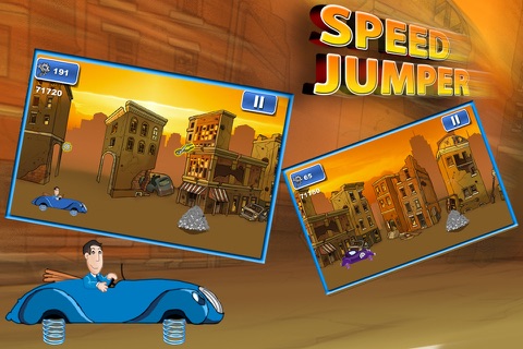 Speed Jumper - Crazy Car Stunts With Hopping Springs (Free Game) screenshot 2