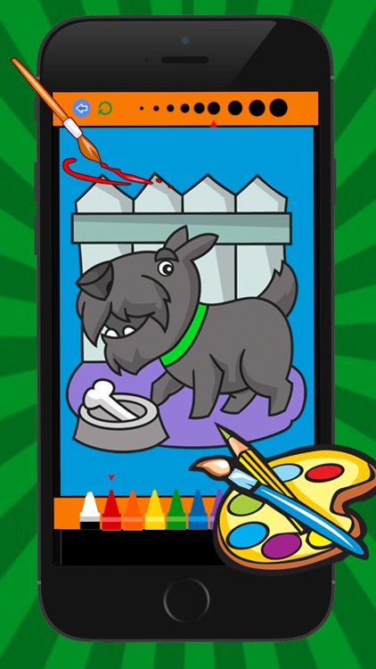 Cat & Dog Coloring Book for Kid Games screenshot-4