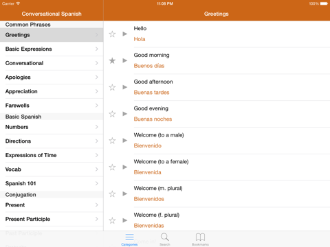 Screenshot #5 pour Spanish Phrasebook: Conversational Spanish