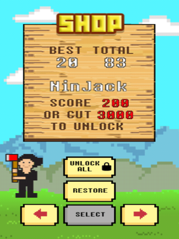 LumberJack Cut The Beanstalk: Lumberman Edition - 8 bit Pixel Fun Kids Gamesのおすすめ画像5