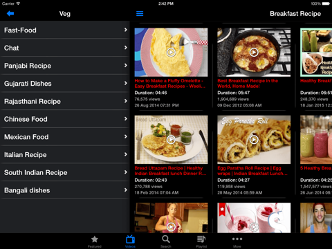Screenshot #5 pour BLD Recipes - Breakfast Lunch Dinner Recipe Videos Free