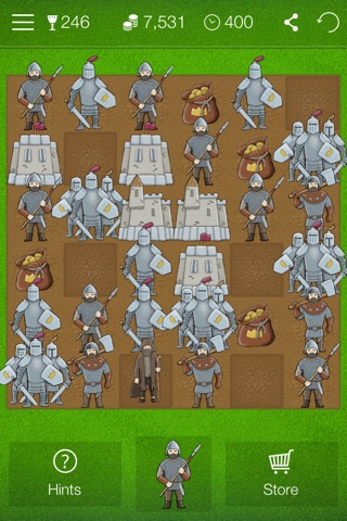 Magic Kingdom PRO - match 3 game with warriors, knights and castles in the middle ages screenshot 3