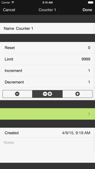 Скриншот Tally Counter Pro на iPhone 4