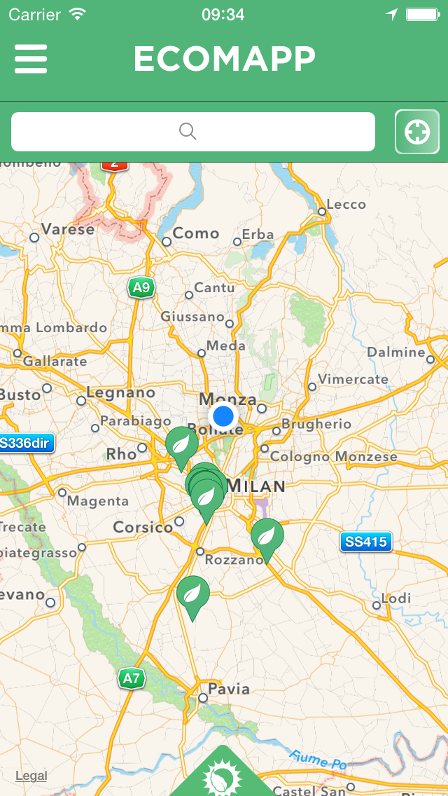 EcoMapp app screenshot 2