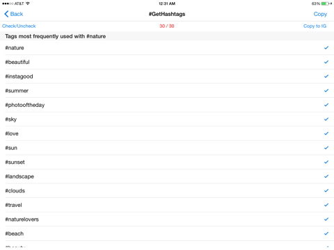 Screenshot #6 pour GetHashtags Free - Copy & Paste Most Popular Hashtags for Instagram