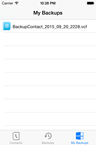 My Contacts Backup Pro (Easy contacts backup and restore) screenshot 3