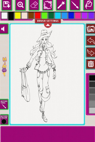 Coloring Book for Girls screenshot 2