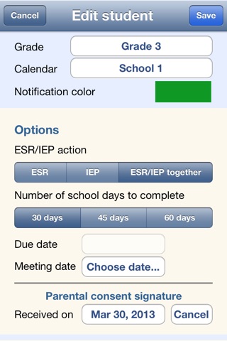Schedule My IEP screenshot 2