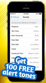 free alert tones - customize your new voicemail, email, text & more alerts iphone screenshot 1