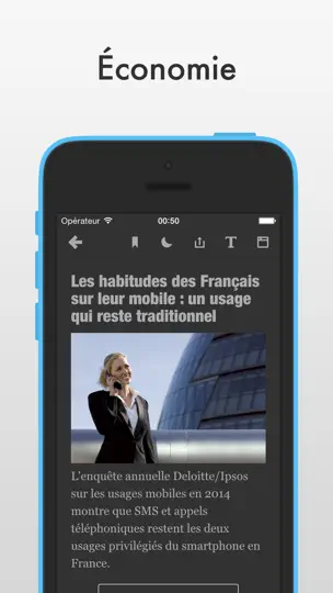 Скриншот Nouvelles Plus на iPhone 5