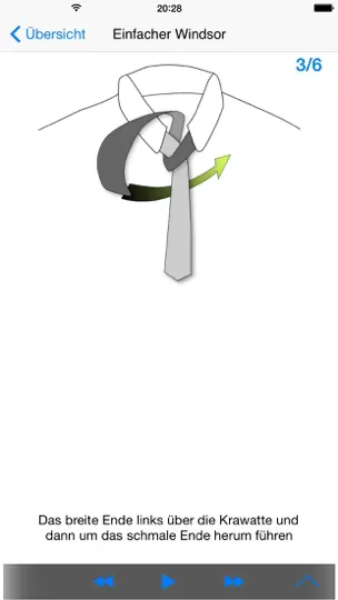 Screenshot von VTie Premium - Krawatte Binden Zu Allen Gelegenheiten Wie Hochzeit, Vorstellungsgespräch, Bewerbung Oder Bei Geschäftsterminen auf dem iPhone 2