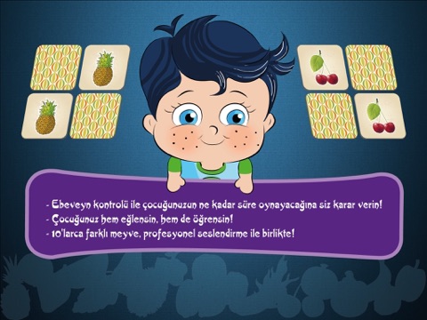 Screenshot #5 pour Apprendre le Turc avec P'tit Génie - Jeu de Mémoire - Fruits