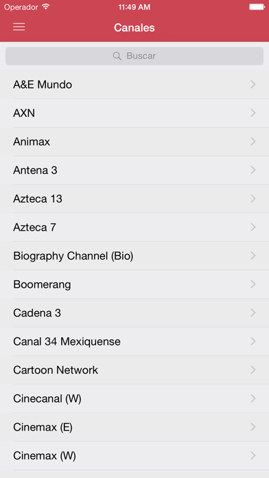 Televisión Mexicana Guía screenshot
