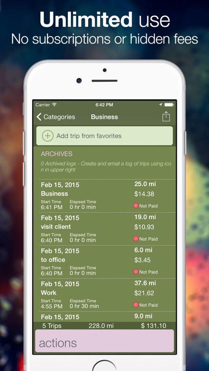 Easy GPS Mileage - Automatic Mileage Deduction Log