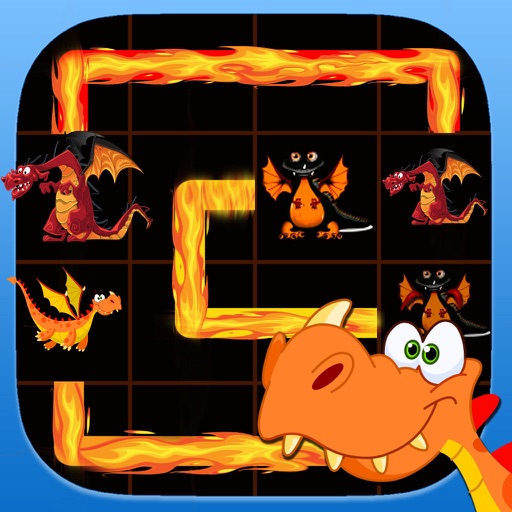 Flow fire: Dragon puzzle icon