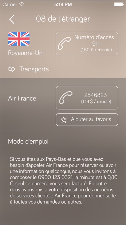 Appeler 08 De L'Etranger