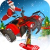 ATV Santa Ski Racing