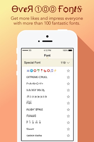 Fantastic Fonts - 100+ Cool Fonts for Chat Messenger and Social Media Apps screenshot 2