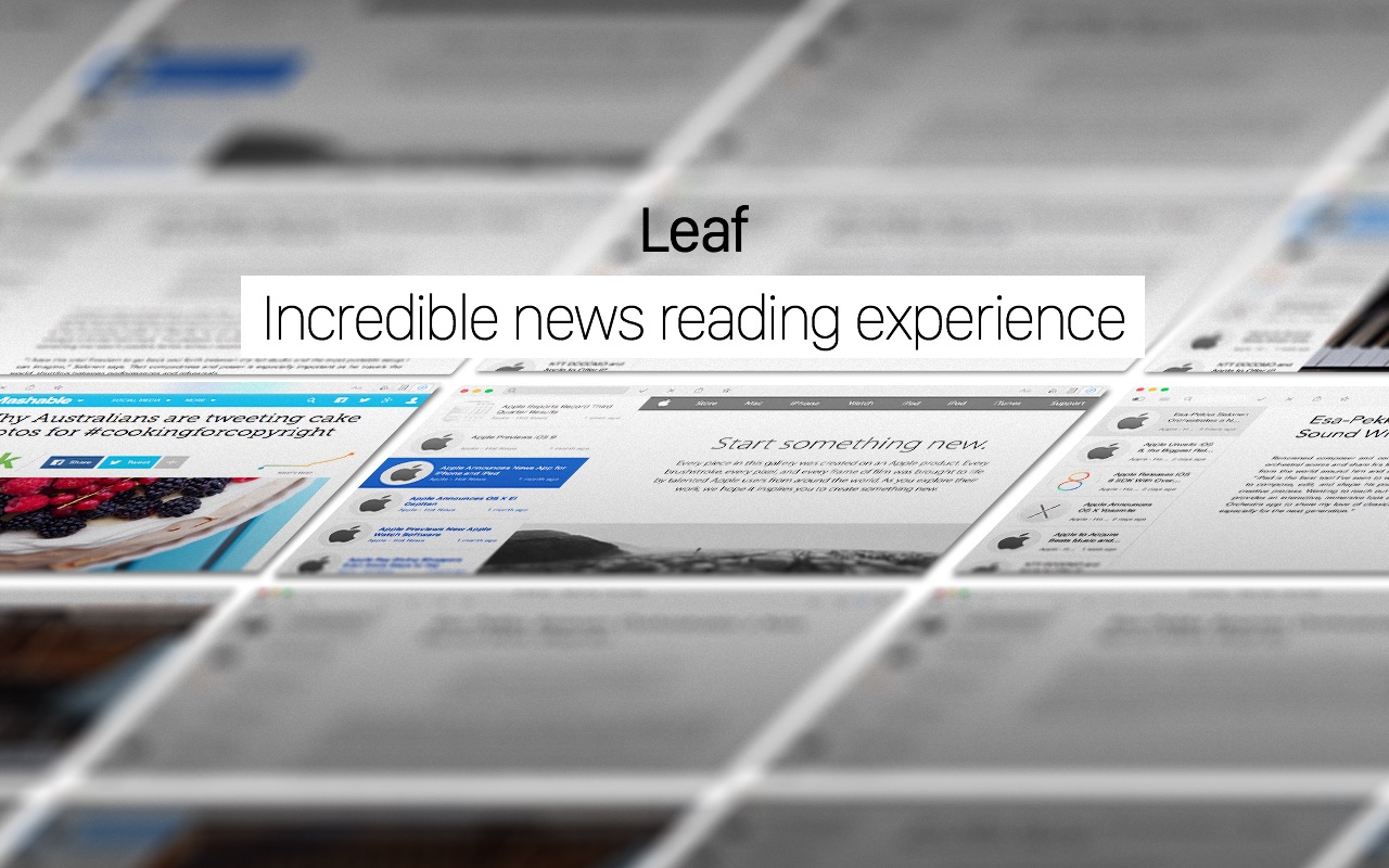 Screenshot do app Leaf - RSS News Reader