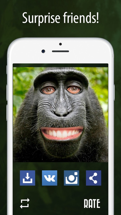 Your face monkey simulator